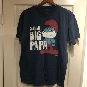 Call Me Big Papa Men’s The Smurfs Large Graphic T